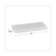 Light Duty Scour Pad, 4.63  X 10, White, 20/carton