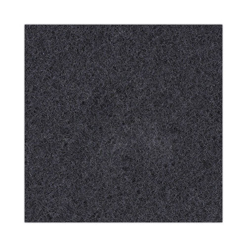 Stripping Floor Pads, 20" Diameter, Black, 5/carton