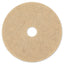 Natural Hog Hair Burnishing Floor Pads, 21" Diameter, Tan, 5/carton