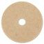 Natural Hog Hair Burnishing Floor Pads, 21" Diameter, Tan, 5/carton