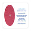 Buffing Floor Pads, 21" Diameter, Red, 5/carton