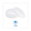 Polishing Floor Pads, 24" Diameter, White, 5/carton