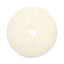 Natural Burnishing Floor Pads, 27" Diameter, White, 5/carton