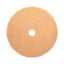 Burnishing Floor Pads, 27" Diameter, Tan, 5/carton
