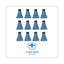 Mop Head, Premium Standard Head, Cotton/rayon Fiber, Medium, Blue, 12/carton