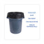 High-density Can Liners, 56 Gal, 19 Microns, 43" X 47", Black, 25 Bags/roll, 6 Rolls/carton