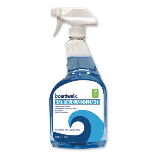 Natural Glass Cleaner, 32 Oz Trigger Spray Bottle, 12/carton