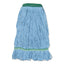 Super Loop Wet Mop Head, Cotton/synthetic Fiber, 5" Headband, Medium Size, Blue, 12/carton