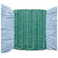 Super Loop Wet Mop Head, Cotton/synthetic Fiber, 5" Headband, Medium Size, Blue, 12/carton