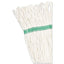 Super Loop Wet Mop Head, Cotton/synthetic Fiber, 5" Headband, Medium Size, White, 12/carton