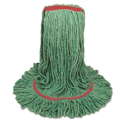 Mop Head, Premium Standard Head, Cotton/rayon Fiber, Medium, White