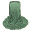 Mop Head, Premium Standard Head, Cotton/rayon Fiber, Large, Green