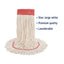 Super Loop Wet Mop Head, Cotton/synthetic Fiber, 5" Headband, Large Size, White, 12/carton
