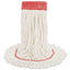 Super Loop Wet Mop Head, Cotton/synthetic Fiber, 5" Headband, Large Size, White