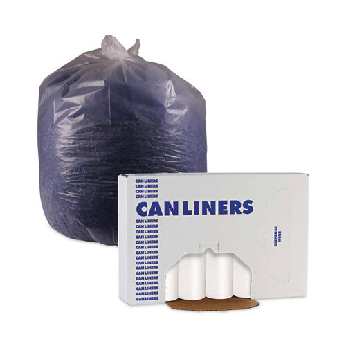 Low Density Repro Can Liners, 30 Gal, 0.62 Mil, 30" X 36", White, 10 Bags/roll, 20 Rolls/carton