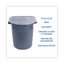Low Density Repro Can Liners, 55 Gal, 0.63 Mil, 38" X 58", White, 10 Bags/roll, 10 Rolls/carton