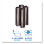 Low Density Repro Can Liners, 33 Gal, 1.2 Mil, 33" X 39", Black, 10 Bags/roll, 10 Rolls/carton