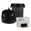 Low Density Repro Can Liners, 33 Gal, 1.2 Mil, 33" X 39", Black, 10 Bags/roll, 10 Rolls/carton