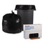 Low Density Repro Can Liners, 33 Gal, 1.6 Mil, 33" X 39", Black, 10 Bags/roll, 10 Rolls/carton