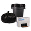 Low Density Repro Can Liners, 56 Gal, 1.6 Mil, 43" X 47", Black, 10 Bags/roll, 10 Rolls/carton
