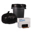 Low Density Repro Can Liners, 60 Gal, 1.6 Mil, 38" X 58", Black, 10 Bags/roll, 10 Rolls/carton
