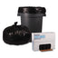 Low Density Repro Can Liners, 60 Gal, 2 Mil, 38" X 58", Black, 10 Bags/roll, 10 Rolls/carton