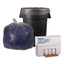 Low Density Repro Can Liners, 45 Gal, 1.1 Mil, 40" X 46", Clear, 10 Bags/roll, 10 Rolls/carton