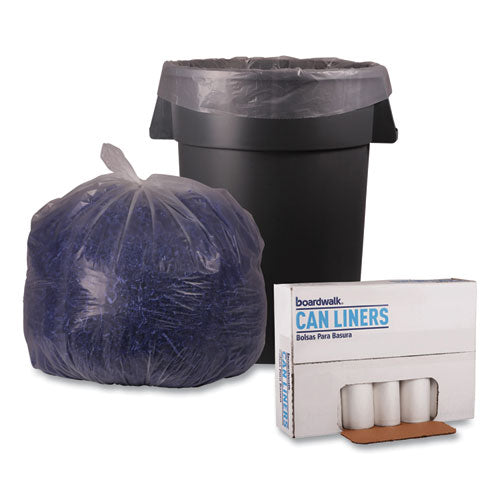 Low Density Repro Can Liners, 45 Gal, 1.1 Mil, 40" X 46", Clear, 10 Bags/roll, 10 Rolls/carton