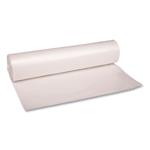 Low Density Repro Can Liners, 56 Gal, 1.1 Mil, 43" X 47", Clear, 10 Bags/roll, 10 Rolls/carton