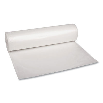Low Density Repro Can Liners, 60 Gal, 1.1 Mil, 38" X 58", Clear, 10 Bags/roll, 10 Rolls/carton