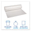 Low Density Repro Can Liners, 60 Gal, 1.1 Mil, 38" X 58", Clear, 10 Bags/roll, 10 Rolls/carton