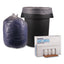 Low Density Repro Can Liners, 60 Gal, 1.1 Mil, 38" X 58", Clear, 10 Bags/roll, 10 Rolls/carton