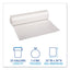 Low Density Repro Can Liners, 33 Gal, 1.4 Mil, 33" X 39", Clear, 10 Bags/roll, 10 Rolls/carton