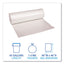 Low Density Repro Can Liners, 45 Gal, 1.4 Mil, 40" X 46", Clear, 10 Bags/roll, 10 Rolls/carton