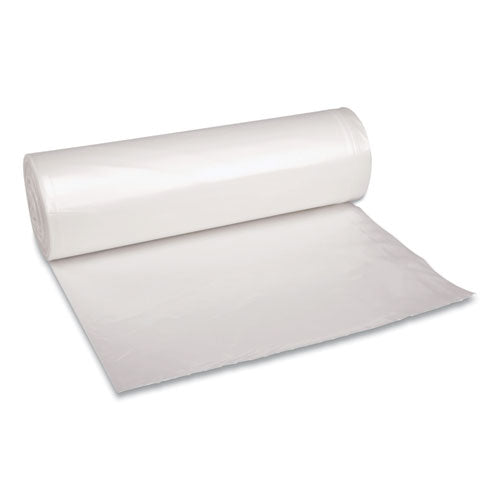 Low Density Repro Can Liners, 60 Gal, 1.4 Mil, 38" X 58", Clear, 10 Bags/roll, 10 Rolls/carton