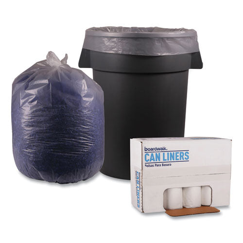 Low Density Repro Can Liners, 60 Gal, 1.4 Mil, 38" X 58", Clear, 10 Bags/roll, 10 Rolls/carton