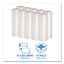 Low Density Repro Can Liners, 60 Gal, 1.75 Mil, 38" X 58", Clear, 10 Bags/roll, 10 Rolls/carton