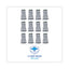 Mop Head, Floor Finish, Wide, Rayon/polyester, Medium, White/blue, 12/carton