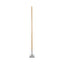 Quick Change Metal Head Wooden Mop Handle, Junior, 0.88" Dia X 54", Natural