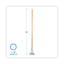 Screw Clamp Metal Head Wooden Mop Handle, #20+, 1.13" Dia X 63", Natural