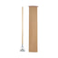 Screw Clamp Metal Head Wooden Mop Handle, #20+, 1.13" Dia X 63", Natural