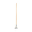 Quick Change Metal Head Mop Handle For No. 20 And Up Heads, 54" Wood Handle