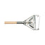 Quick Change Metal Head Mop Handle For No. 20 And Up Heads, 54" Wood Handle