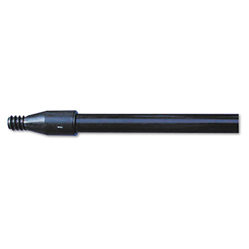 Fiberglass Broom Handle, Nylon Plastic Threaded End, 1" Dia X 60", Black