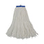 Cut-end Lie-flat Wet Mop Head, Rayon, 16oz, White