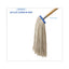 Mop Head, Economical Lie-flat Head, Cotton Fiber, 20 Oz, White, 12/carton