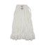 Mop Head, Looped, Enviro Clean With Tailband, Large, White, 12/carton