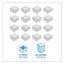 Dinner Napkin, 1-ply, 17 X 17, White, 250/pack, 12 Packs/carton