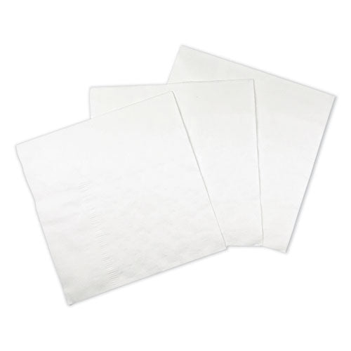 Dinner Napkin, 1-ply, 17 X 17, White, 250/pack, 12 Packs/carton