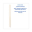 Lie-flat Screw-in Mop Handle, Lacquered Wood, 1.13" Dia X 54", Natural